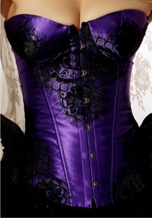 Purple Burlesque Corset